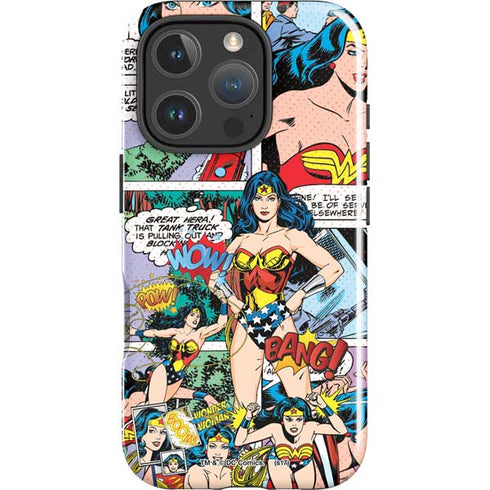 DC Comics Wonder Woman Comic Blast iPhone 16 Pro Max Impact Case